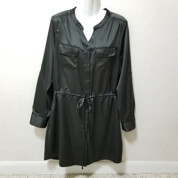 LOGO Lori Goldstein Instant Chic Long Sleeve Tunic